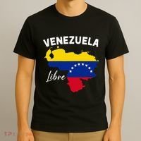 Venezuela Flag Map Proud American Venezuelan Venezuela Libre T-Shirt thumb 3