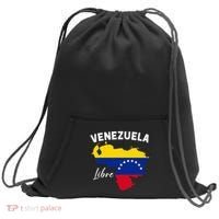 Venezuela Flag Map Proud American Venezuelan Venezuela Libre Sweatshirt Cinch Pack Bag thumb 0