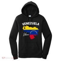 Venezuela Flag Map Proud American Venezuelan Venezuela Libre Women's Hoodie thumb 0