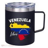 Venezuela Flag Map Proud American Venezuelan Venezuela Libre 12oz Stainless Steel Coffee Mug thumb 0
