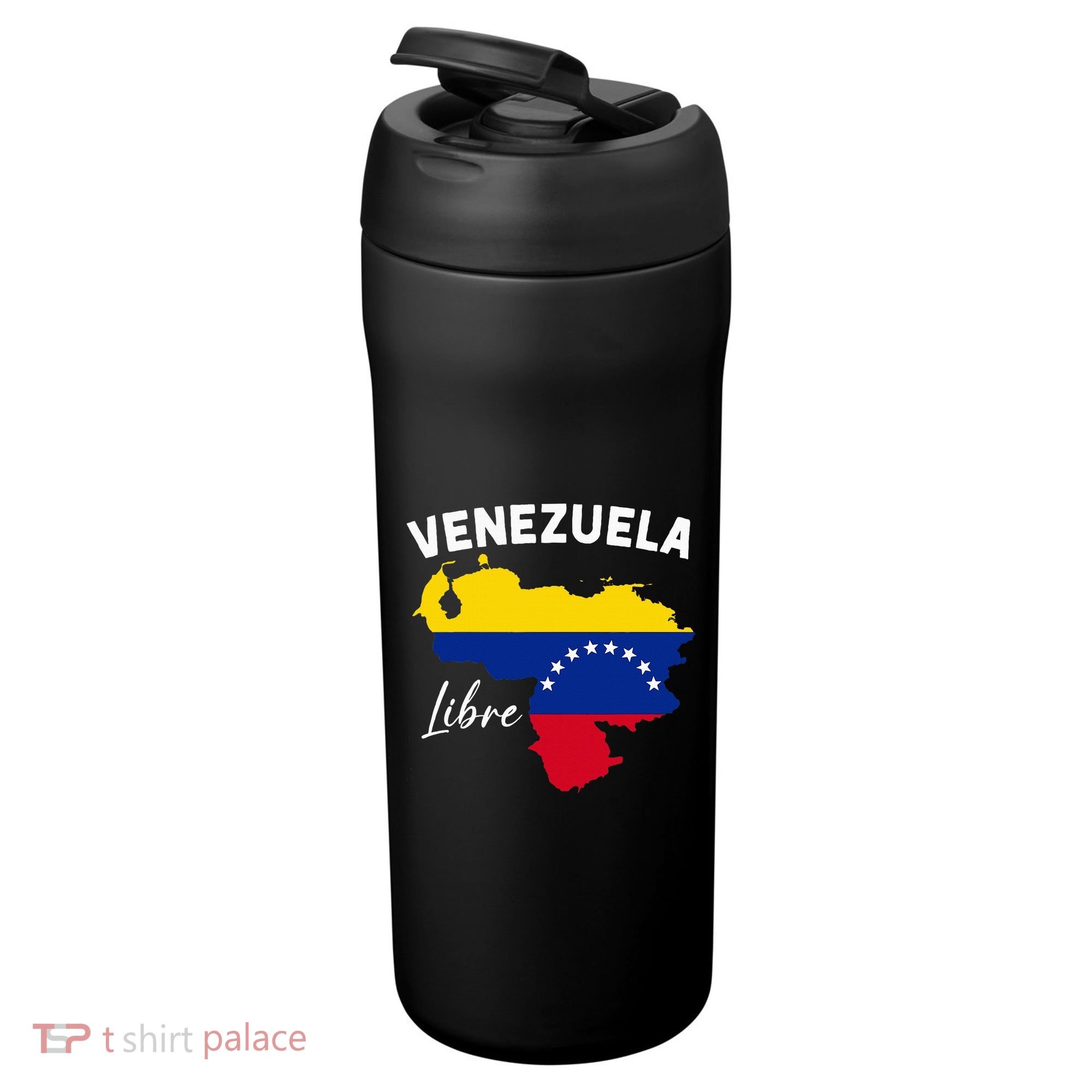 Venezuela Flag Map Proud American Venezuelan Venezuela Libre 24oz Duet Stainless Steel Tumbler