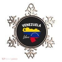 Venezuela Flag Map Proud American Venezuelan Venezuela Libre Ornament thumb 0