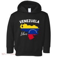 Venezuela Flag Map Proud American Venezuelan Venezuela Libre Toddler Hoodie thumb 0