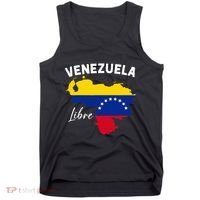 Venezuela Flag Map Proud American Venezuelan Venezuela Libre Tank Top thumb 0