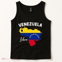 Venezuela Flag Map Proud American Venezuelan Venezuela Libre Tank Top thumb 2
