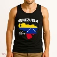 Venezuela Flag Map Proud American Venezuelan Venezuela Libre Tank Top thumb 3