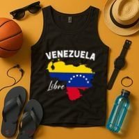 Venezuela Flag Map Proud American Venezuelan Venezuela Libre Tank Top thumb 4