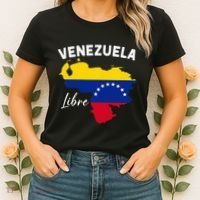 Venezuela Flag Map Proud American Venezuelan Venezuela Libre Women's T-Shirt thumb 2