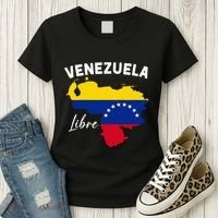 Venezuela Flag Map Proud American Venezuelan Venezuela Libre Women's T-Shirt thumb 3