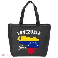 Venezuela Flag Map Proud American Venezuelan Venezuela Libre Tote Bag thumb 0