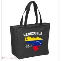 Venezuela Flag Map Proud American Venezuelan Venezuela Libre Tote Bag thumb 2
