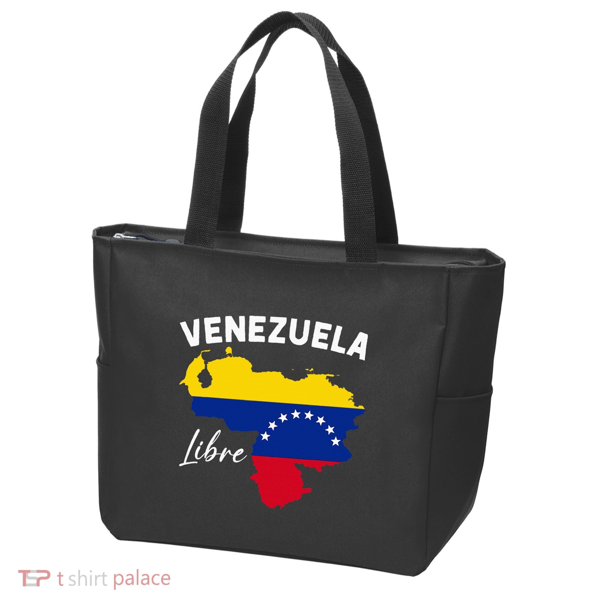 Venezuela Flag Map Proud American Venezuelan Venezuela Libre Tote Bag