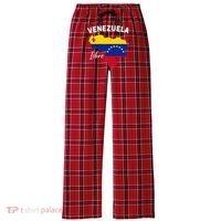 Venezuela Flag Map Proud American Venezuelan Venezuela Libre Women's Flannel Plaid Pajama Pants thumb 0