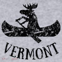 Vermont Funny Moose Canoe Vacation Women's Sweatshirt thumb 2