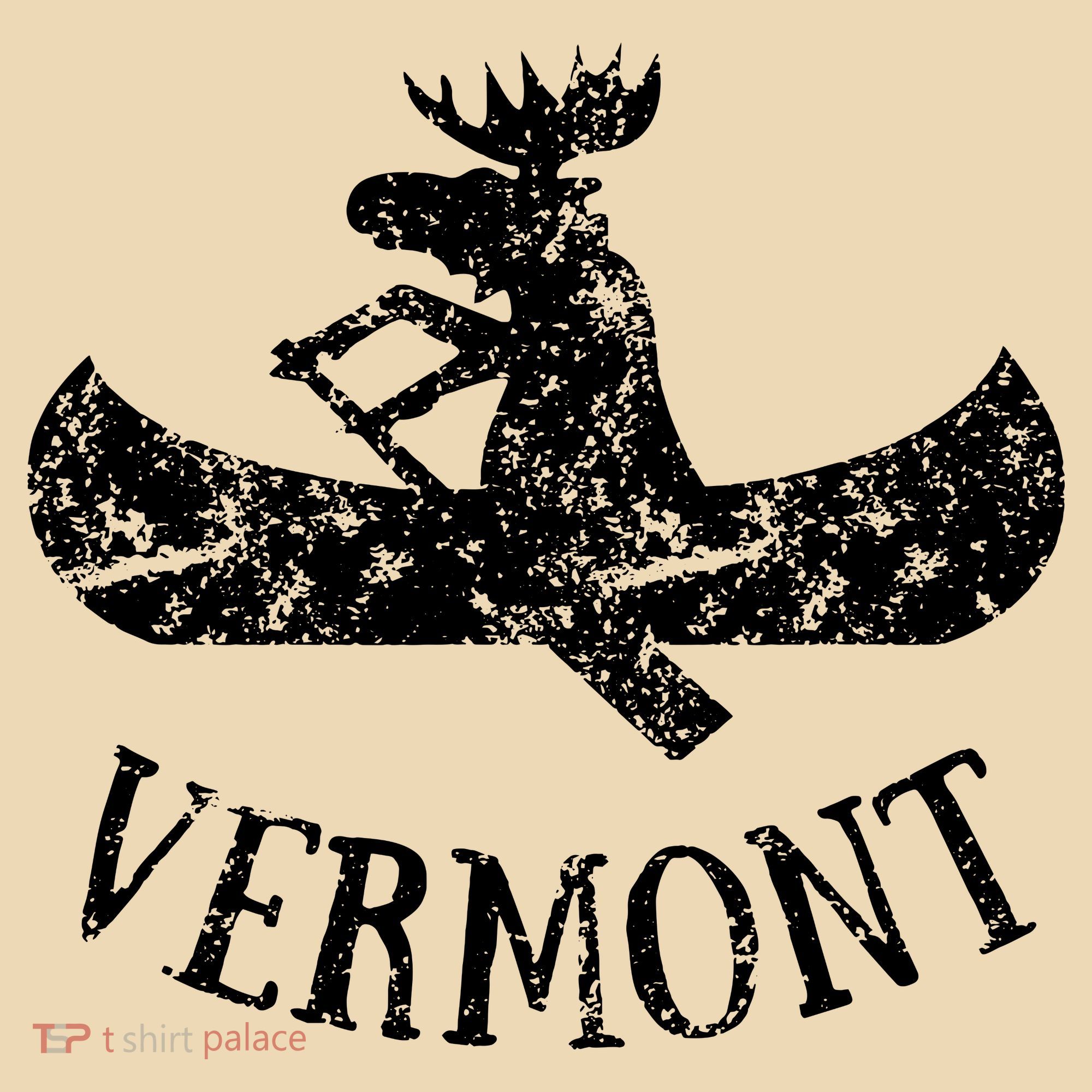 Vermont Funny Moose Canoe Vacation Tote Bag
