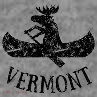 Vermont Funny Moose Canoe Vacation Toddler Hoodie thumb 2