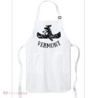 Vermont Funny Moose Canoe Vacation Apron thumb 0