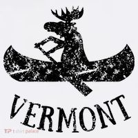 Vermont Funny Moose Canoe Vacation Beanie thumb 2