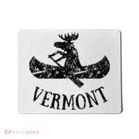 Vermont Funny Moose Canoe Vacation Mousepad thumb 0