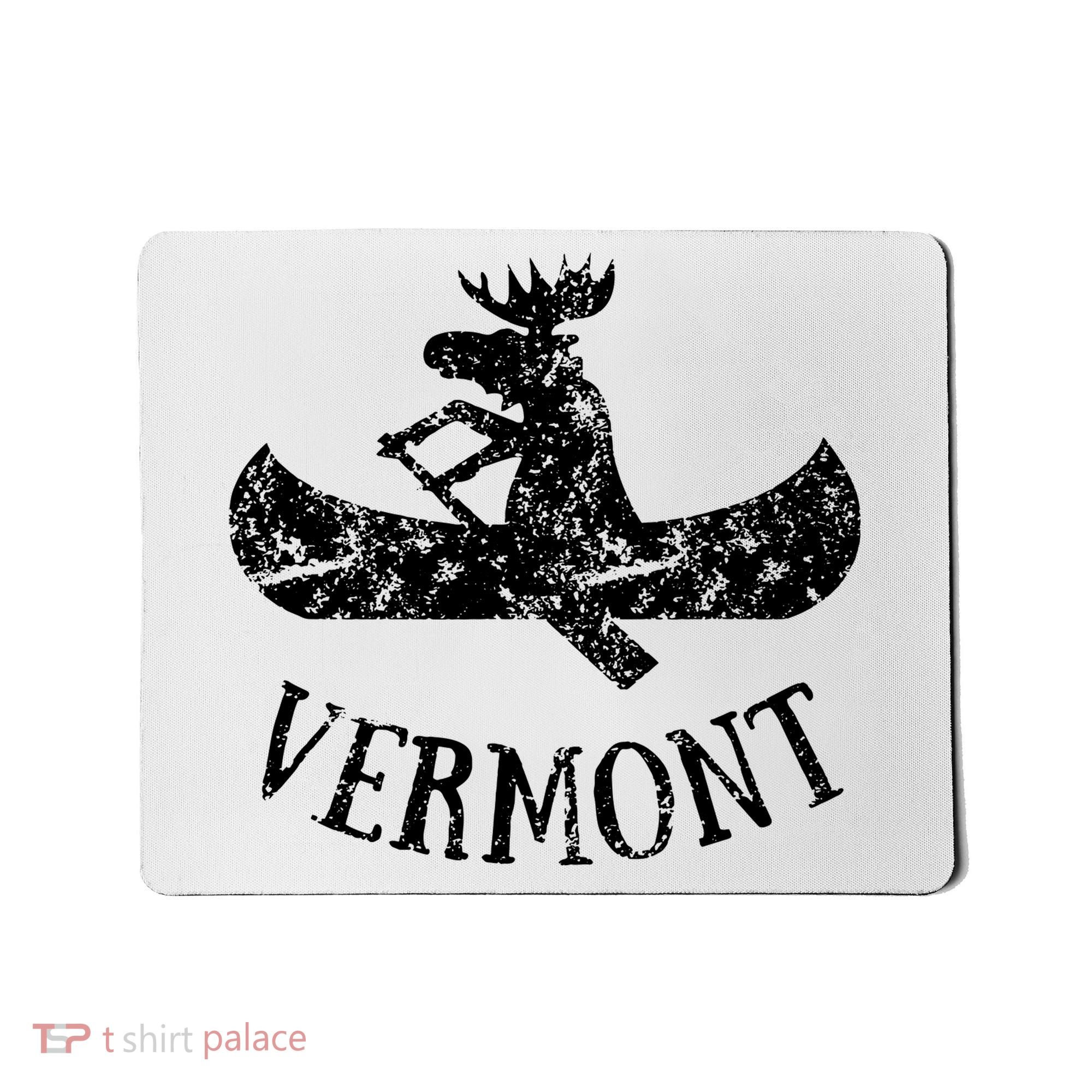 Vermont Funny Moose Canoe Vacation Mousepad