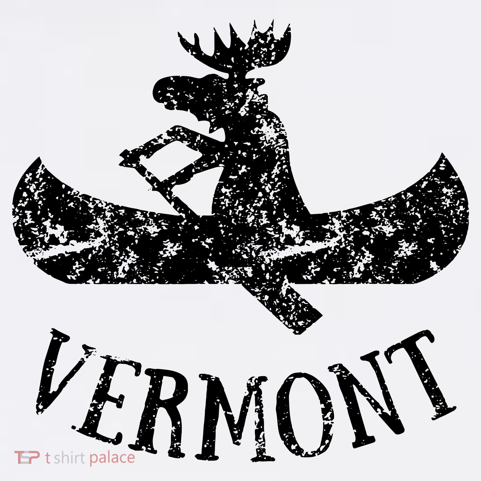 Vermont Funny Moose Canoe Vacation Mousepad
