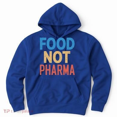 Vintage Food Not Pharma Hoodie