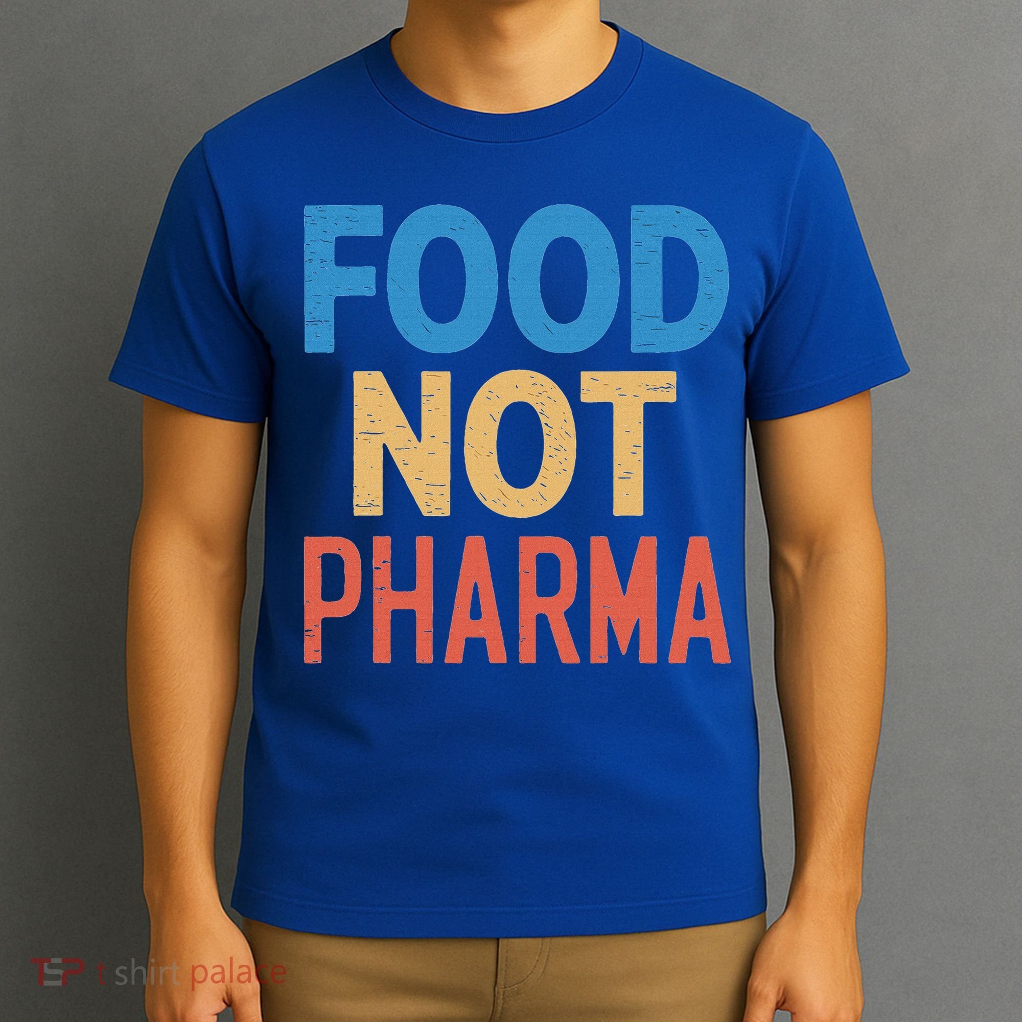 Vintage Food Not Pharma T-Shirt