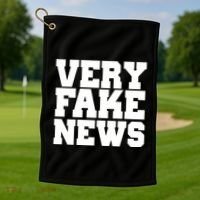 Very Fake News VFN Golf Towel thumb 1