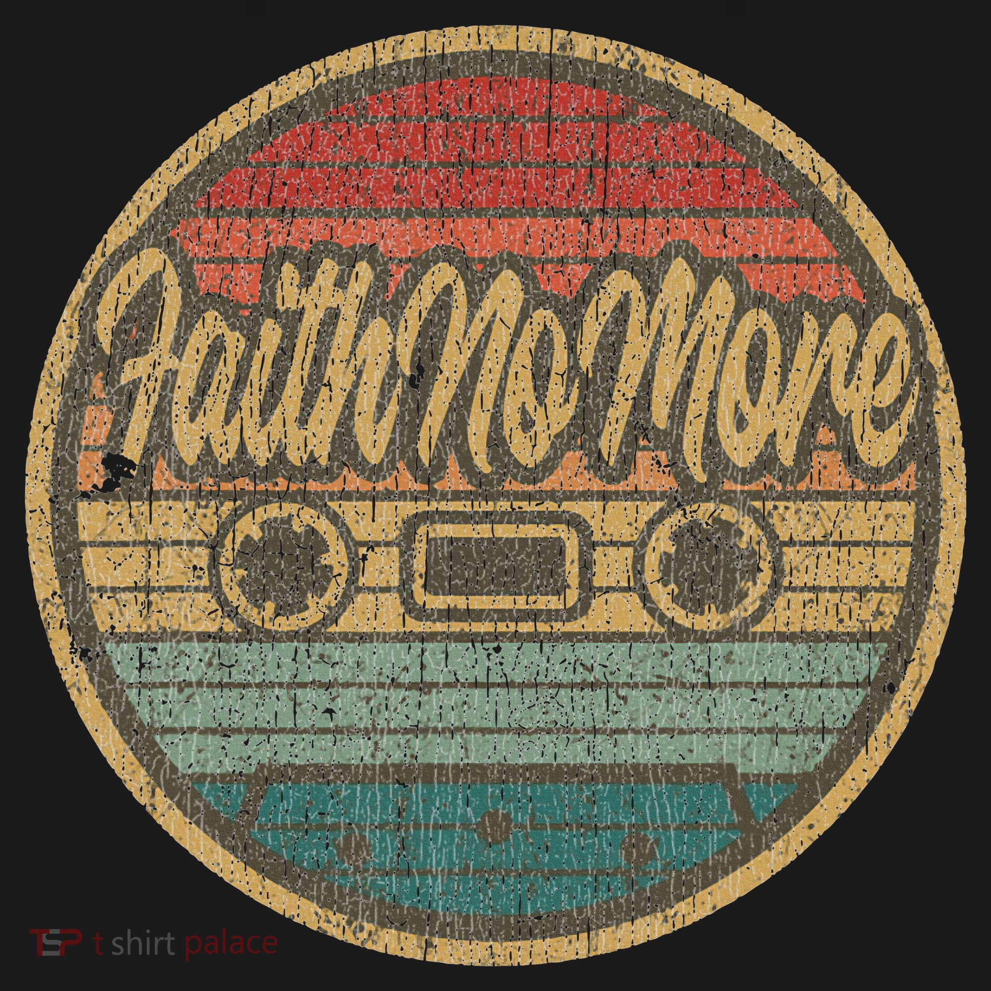 Vintage Faith No More Cassette Retro Circle Musician T-Shirt