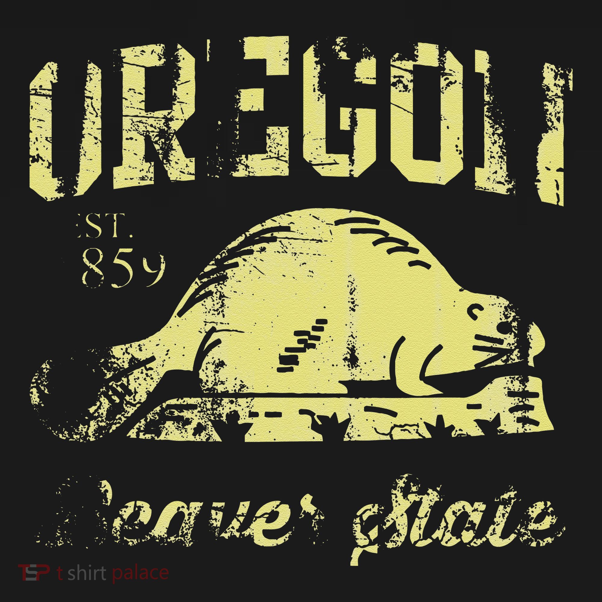 Vintage Fade Oregon Flag Beaver State Travel Men Women T-Shirt