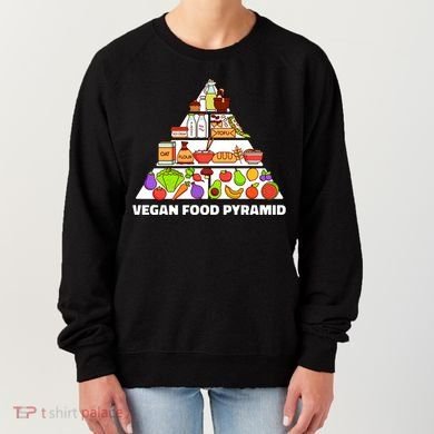 Vegan Food Pyramid Women's Sweatshirt