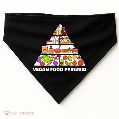 Vegan Food Pyramid USA-Made Doggie Bandana