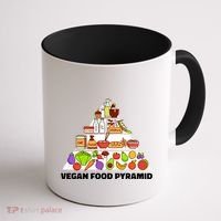 Vegan Food Pyramid Coffee Mug thumb 1