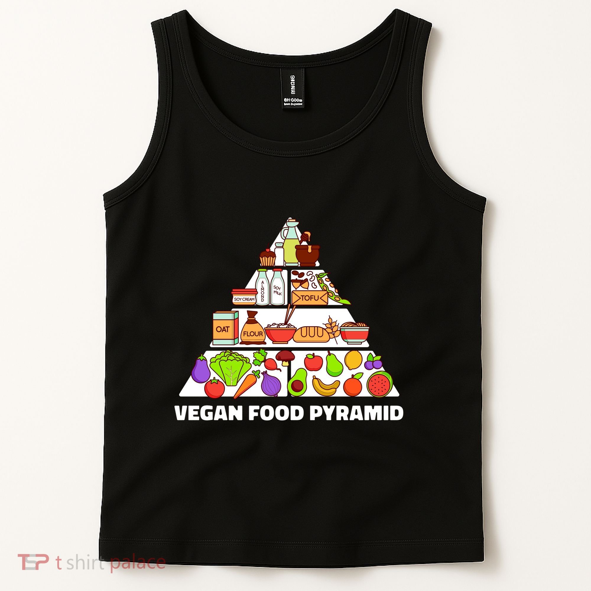 Vegan Food Pyramid Tank Top