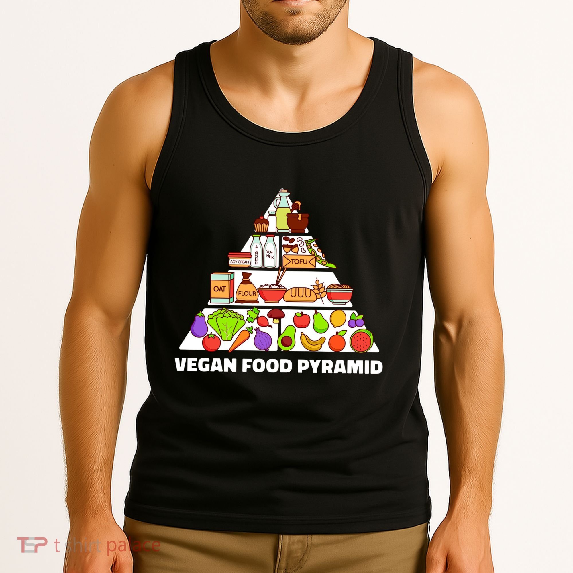 Vegan Food Pyramid Tank Top