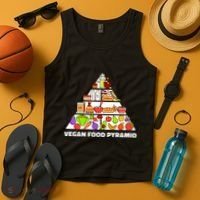 Vegan Food Pyramid Tank Top thumb 4