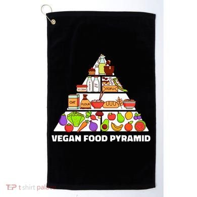 Vegan Food Pyramid Golf Towel