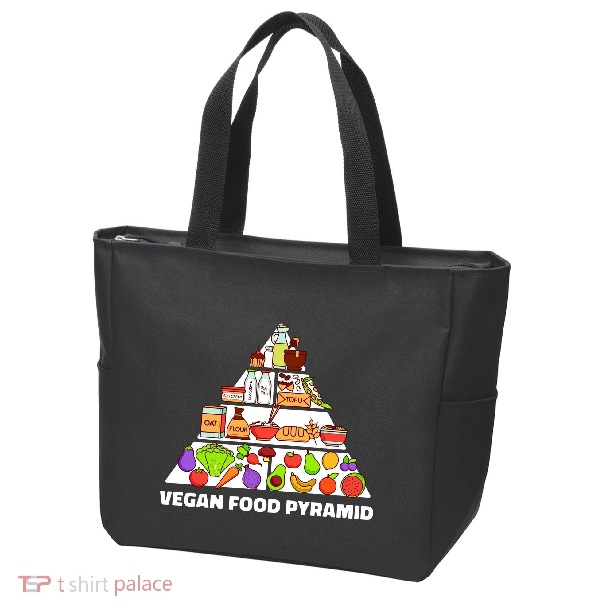 Vegan Food Pyramid Tote Bag