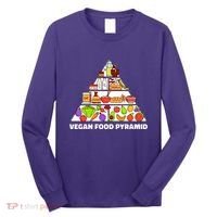 Vegan Food Pyramid Long Sleeve Shirt thumb 0
