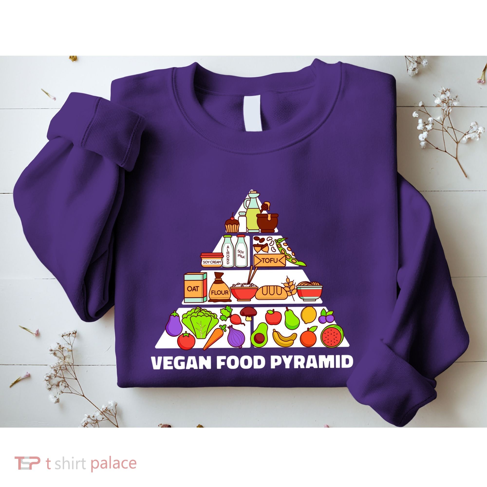 Vegan Food Pyramid Sweatshirt