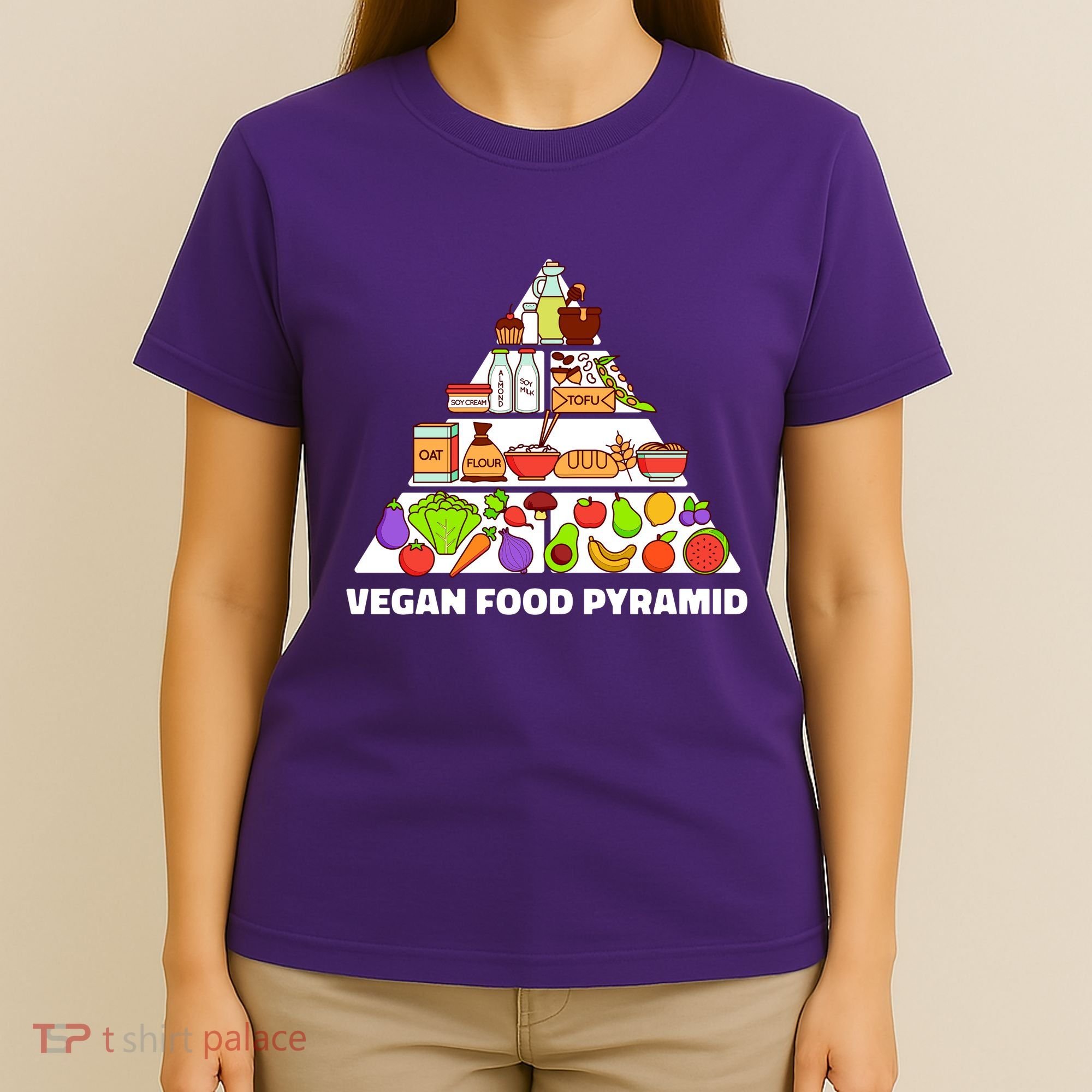 Vegan Food Pyramid T-Shirt