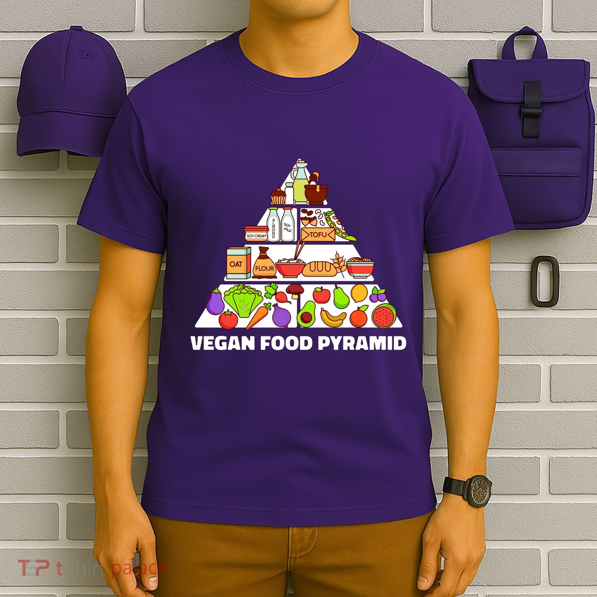 Vegan Food Pyramid T-Shirt