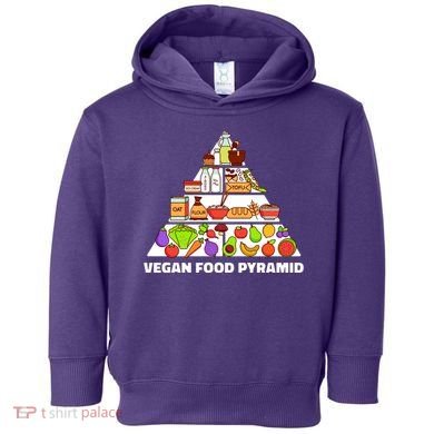 Vegan Food Pyramid Toddler Hoodie
