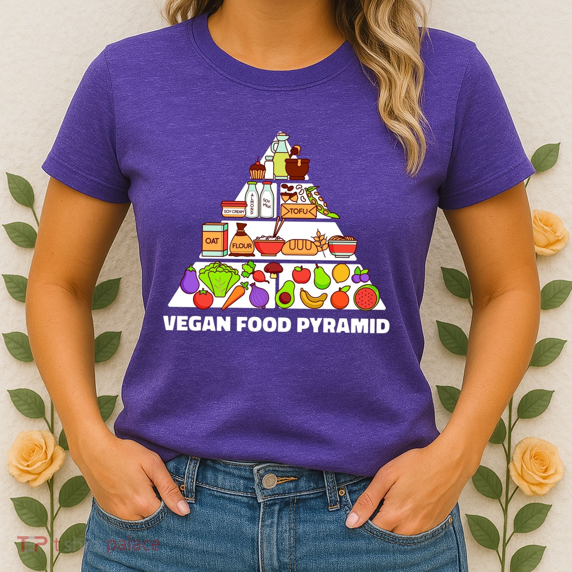Vegan Food Pyramid Women's T-Shirt