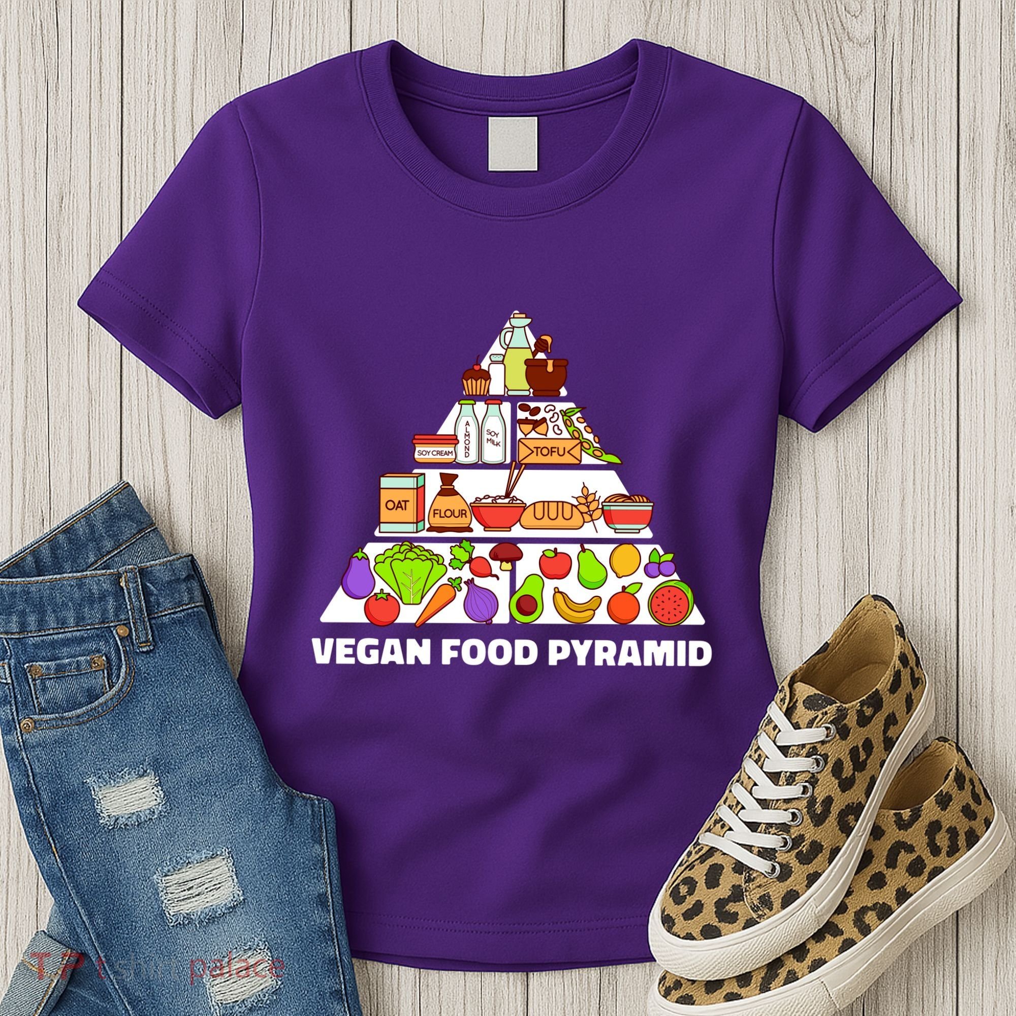 Vegan Food Pyramid Women's T-Shirt