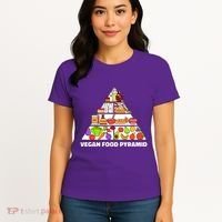 Vegan Food Pyramid Women's T-Shirt thumb 4