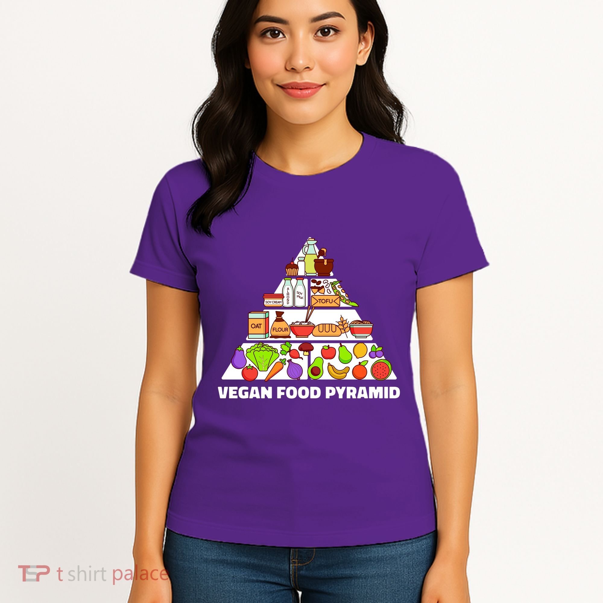 Vegan Food Pyramid Women's T-Shirt