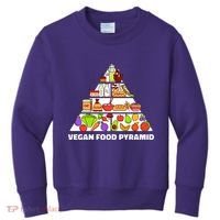 Vegan Food Pyramid Kids Sweatshirt thumb 0