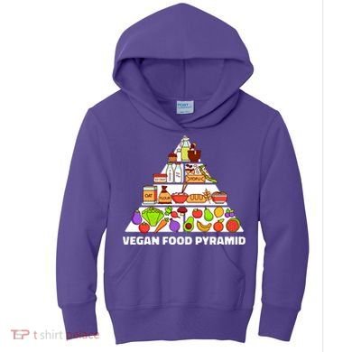 Vegan Food Pyramid Kids Hoodie