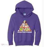 Vegan Food Pyramid Kids Hoodie thumb 0